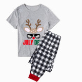 Christmas Matching Family Pajamas July Deer Christams In July Gray Pajamas Sets
