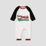 Christmas Matching Family Pajamas Santa Hustle Christams In July Black and White Plaids Pajamas Sets