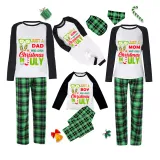 Christmas Matching Family Pajamas Just Who Loves Christams In July Green Pajamas Sets