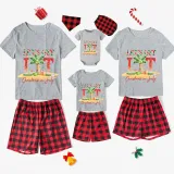 Christmas Matching Family Pajamas Let's Get Lit Christams In July Gray Short Pajamas Sets