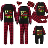 Christmas Matching Family Pajamas Just Who Loves Christams In July Black Long Sleeves Pajamas Sets