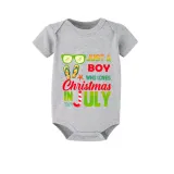 Christmas Matching Family Pajamas Just Who Loves Christams In July Gray Pajamas Sets