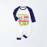 Christmas Matching Family Pajamas Just Who Loves Christams In July Green Pajamas Sets