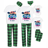 Christmas Matching Family Pajamas Christams In July Fly Santa Deer White Pajamas Sets