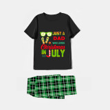 Christmas Matching Family Pajamas Just Who Loves Christams In July Black Pajamas Sets