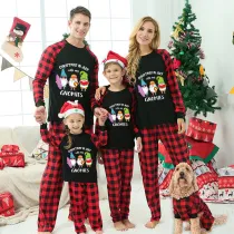 Christmas Matching Family Pajamas Christams In July with My Gnomies Black Long Sleeves Pajamas Sets
