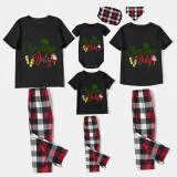 Christmas Matching Family Pajamas Christams In July Slogan Black Pajamas Sets