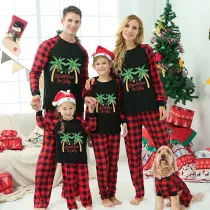 Christmas Matching Family Pajamas Christams In July 2023 Black Long Sleeves Pajamas Sets