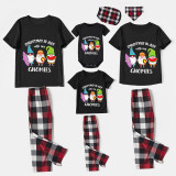Christmas Matching Family Pajamas Christams In July with My Gnomies Black Pajamas Sets