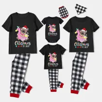 Christmas Matching Family Pajamas Christams In July Pet Black Pajamas Sets