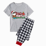 Christmas Matching Family Pajamas Santa Hustle Christams In July Gray Pajamas Sets