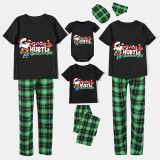 Christmas Matching Family Pajamas Santa Hustle Christams In July Black Pajamas Sets