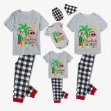 Christmas Matching Family Pajamas Christams In July Santa Gray Pajamas Sets
