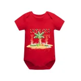 Christmas Matching Family Pajamas Let's Get Lit Christams In July Black Red Short Pajamas Sets