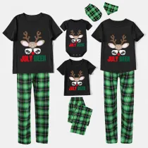 Christmas Matching Family Pajamas July Deer Christams In July Black Pajamas Sets