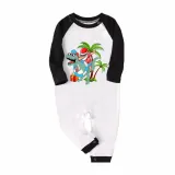 Christmas Matching Family Pajamas Summer Christams Santa Dinosaur Green Pajamas Sets