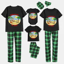 Christmas Matching Family Pajamas Christams In July Deer Black Pajamas Sets