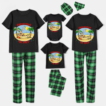 Christmas Matching Family Pajamas Christams In July Deer Black Pajamas Sets