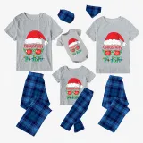 Christmas Matching Family Pajamas Christams In July Sunglass Santa Gray Pajamas Sets