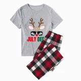 Christmas Matching Family Pajamas July Deer Christams In July Gray Pajamas Sets