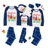 Christmas Matching Family Pajamas Christams In July Summer Green Pajamas Sets