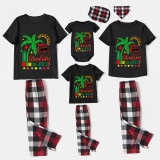 Christmas Matching Family Pajamas Christams In July Santa Black Pajamas Sets
