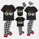 Christmas Matching Family Pajamas Christams In July Sunglass Black Pajamas Sets