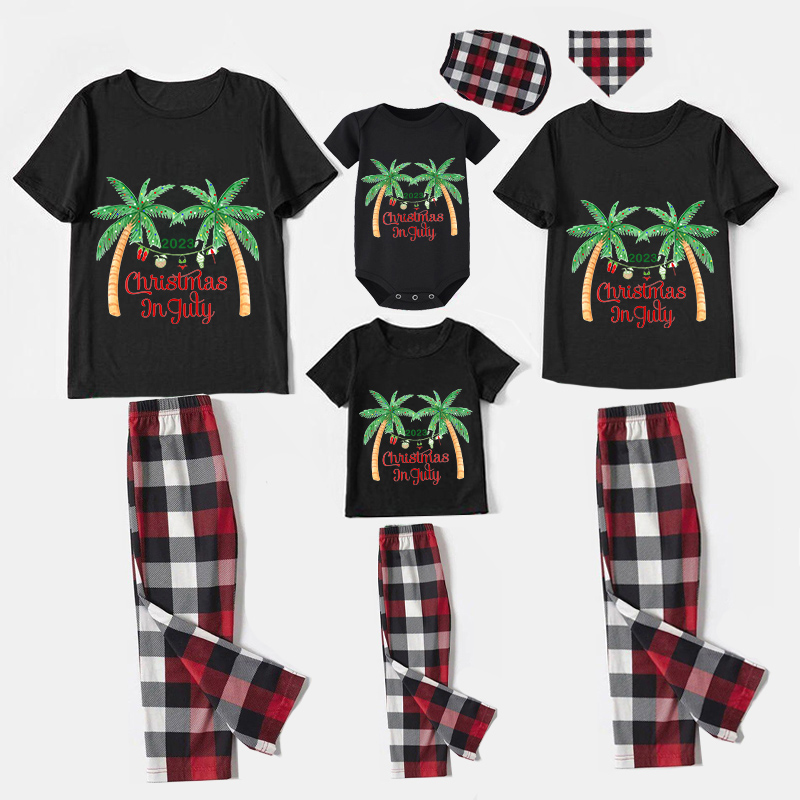 Christmas Matching Family Pajamas Christams In July 2023 Black Pajamas Sets