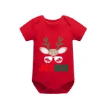 Christmas Matching Family Pajamas July Deer Christams In July Black Red Short Pajamas Sets