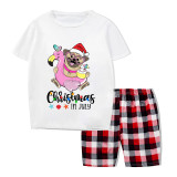 Christmas Matching Family Pajamas Christams In July Pet Gray Short Pajamas Sets
