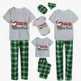 Christmas Matching Family Pajamas Santa Hustle Christams In July Gray Pajamas Sets