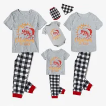 Christmas Matching Family Pajamas Christams In July Santa Gray Pajamas Sets