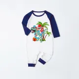 Christmas Matching Family Pajamas Summer Christams Santa Dinosaur Green Pajamas Sets
