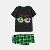 Christmas Matching Family Pajamas Christams In July Sunglass Black Pajamas Sets