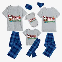 Christmas Matching Family Pajamas Santa Hustle Christams In July Gray Pajamas Sets