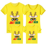 Family Matching Clothing Top Parent-kids July Deer Christmas In July Family T-shirts