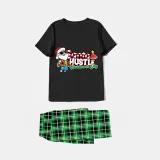 Christmas Matching Family Pajamas Santa Hustle Christams In July Black Pajamas Sets