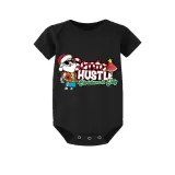Christmas Matching Family Pajamas Santa Hustle Christams In July Black Pajamas Sets