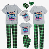 Christmas Matching Family Pajamas Christams In July Fly Santa Deer Gray Pajamas Sets