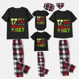 Christmas Matching Family Pajamas Just Who Loves Christams In July Black Pajamas Sets