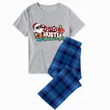 Christmas Matching Family Pajamas Santa Hustle Christams In July Gray Pajamas Sets
