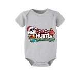Christmas Matching Family Pajamas Santa Hustle Christams In July Gray Short Pajamas Sets