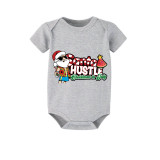 Christmas Matching Family Pajamas Santa Hustle Christams In July Gray Short Pajamas Sets