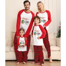 Christmas Matching Family Pajamas Christams In July Sunglass Black and White Plaids Pajamas Sets