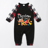 Christmas Matching Family Pajamas Christams In July Pet Black Long Sleeves Pajamas Sets