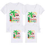 Family Matching Clothing Top Parent-kids Christmas In July Santa Family T-shirts