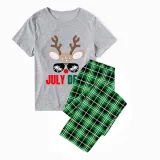 Christmas Matching Family Pajamas July Deer Christams In July Gray Pajamas Sets