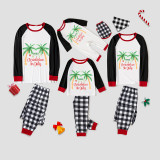Christmas Matching Family Pajamas Christams In July 2023 Black and White Plaids Pajamas Sets