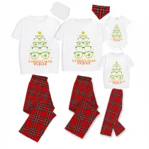 Christmas Matching Family Pajamas Christams In July Sunglass Yree White Pajamas Sets