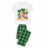Christmas Matching Family Pajamas Christams In July Snowman White Pajamas Sets